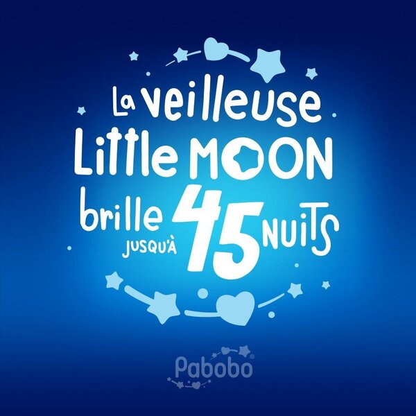 Pabobo nakts lampiņa / lukturītis Little moon - Pabobo