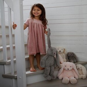 Teddykompaniet soft toy bunny 30cm, Svea, Grey - Teddykompaniet