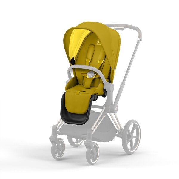 Cybex Priam V4 stroller set Mustard Yellow, Frame Chrome brown - Cybex