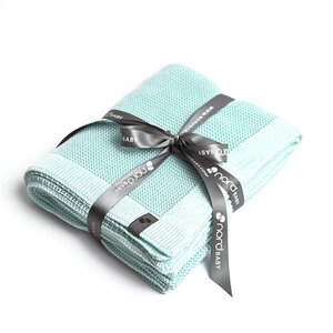 Nordbaby Knitted Bamboo Blanket 100x80cm, Bambi Mint - Nordbaby