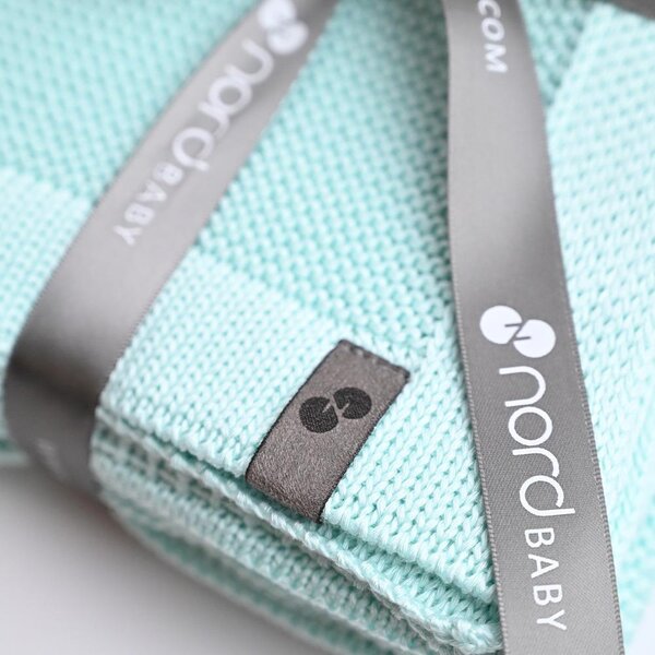 Nordbaby одеяло 100x80cm, Bambi Mint - Nordbaby