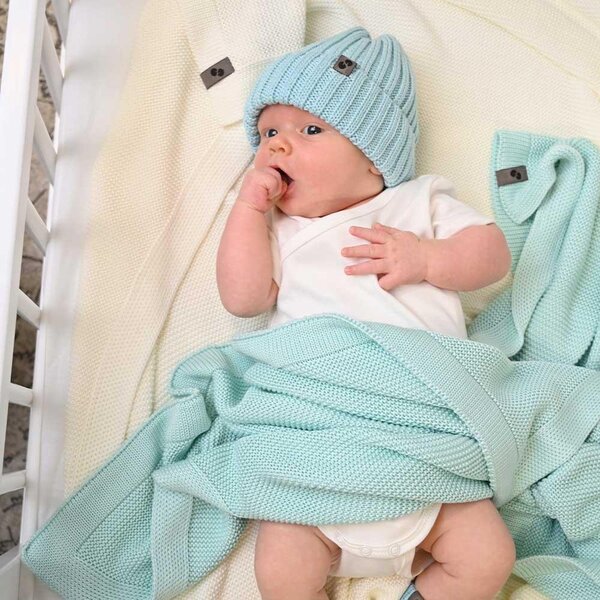 Nordbaby одеяло 100x80cm, Bambi Mint - Nordbaby