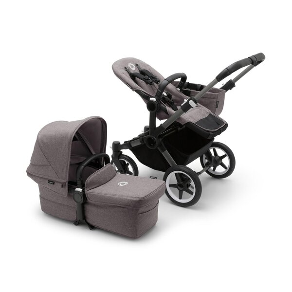 Bugaboo Donkey 5 Duo 2in1 stroller set Graphite/Grey Melange, Grey Melange - Bugaboo