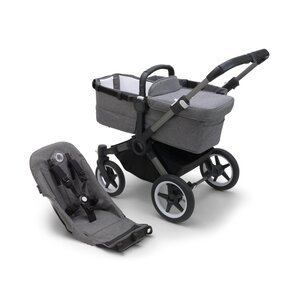 Bugaboo Donkey 5 база с тканями Graphite Grey Melange - Bugaboo