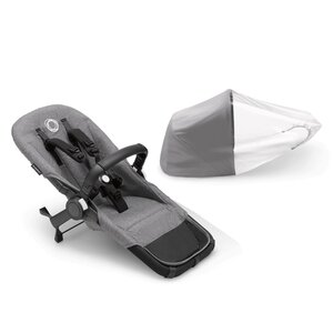 Bugaboo Donkey 5 duo extension set Grey Melange - Bugaboo