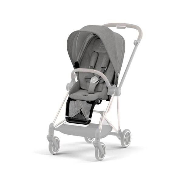 Cybex Mios V3 pushchair Plus Manhattan Grey, Chrome Brown Frame - Cybex