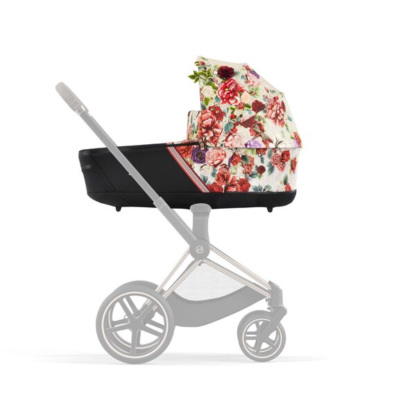 Cybex Priam V4 kомплект коляски Spring Blossom Light, Rose Gold - Cybex