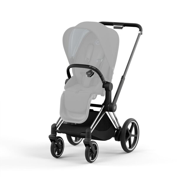 Cybex ePriam V4 važiuoklė V4 su sėdimos dalies pagrindu Chrome Black  - Cybex