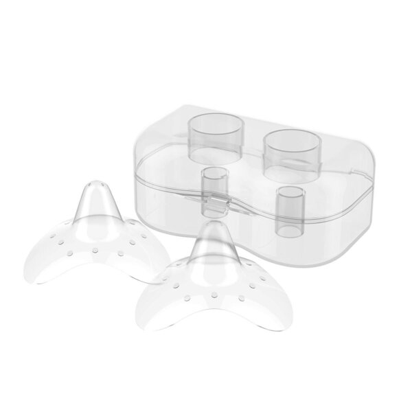 BabyOno Silicone nipple shields 2pcs - BabyOno