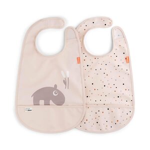 Done by Deer Bib with velcro 2-pack Ozzo Powder - Done by Deer
