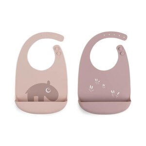 Done by Deer Silicone bib 2-pack Ozzo Powder - Done by Deer