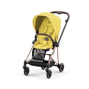 Cybex Mios V3 vežimėlio komplektas V3 Mustard Yellow+Rose Gold Frame - Cybex