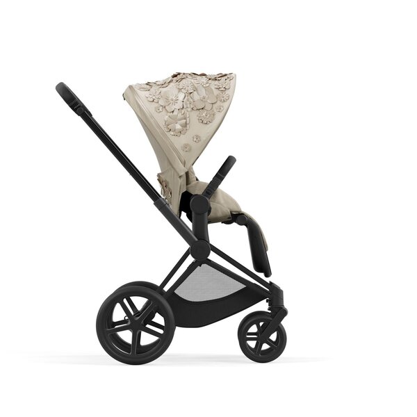 Cybex Priam V4 stroller set Simply Flowers Nude Beige, Frame Matt black - Cybex