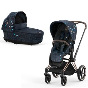 Cybex Priam V4 kомплект коляски Jewels of Nature + Frame Rose Gold - Joie
