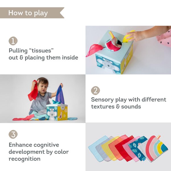 Taf Toys развивающая игрушка Kimmy Koala Wonder Tissue Box - Taf Toys