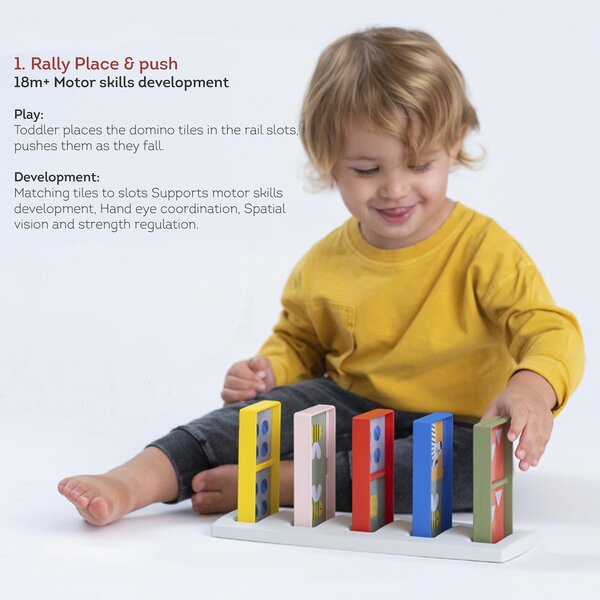 Taf Toys lauamäng "Esimene doomino ralli" - Taf Toys