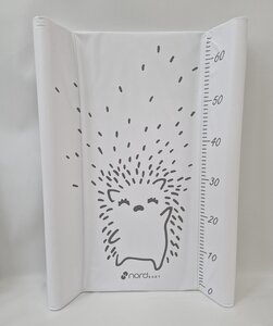 Nordbaby Soft changing mat 50x70cm, Hedgehog White - Nordbaby
