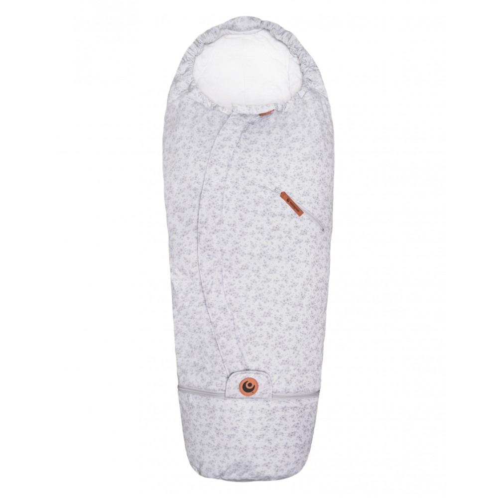 Easygrow Lyng footmuff Floral Grey NordBaby