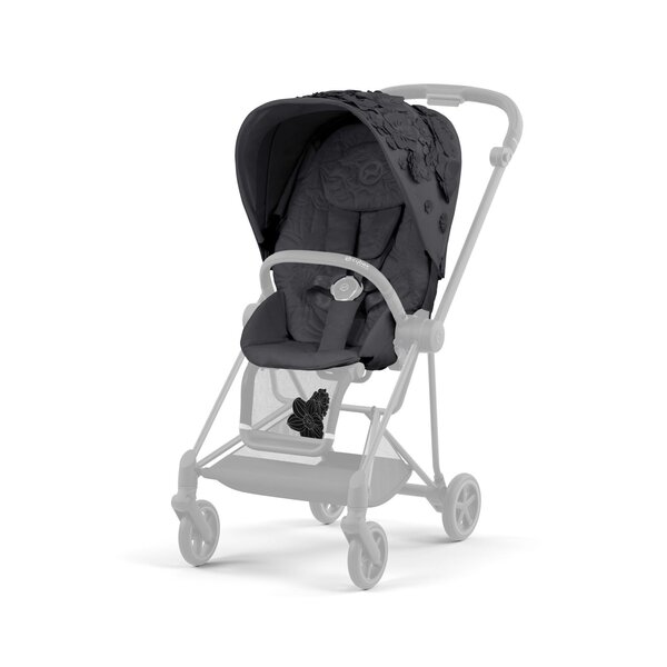 Cybex Mios stroller web set V3 Simply Flowers Dream Grey + Matt Black Frame - Cybex