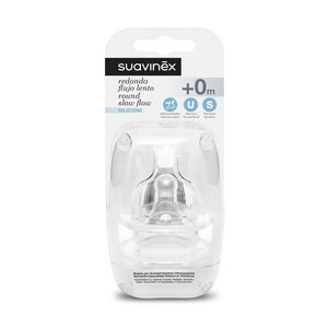 Suavinex silicone teat slow flow 2pcs - Suavinex