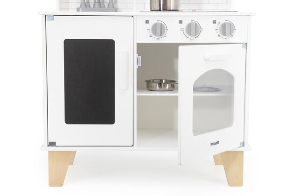 PolarB Little Chefs Kitchen with Light and Sound - White - PolarB