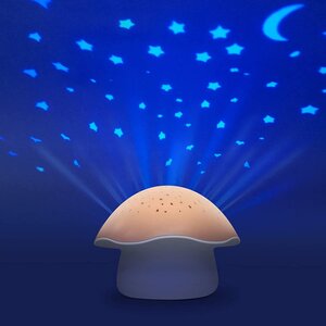 Pabobo nakts lampiņa / projektors ar mūziku / balto skaņu Pink - Pabobo