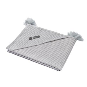 Nordbaby hooded towel with tassels 100x100cm, Taf Light Grey - Nordbaby