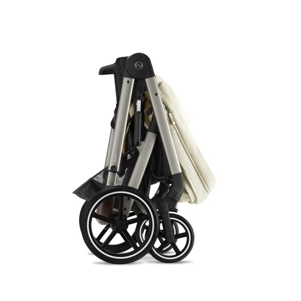 Cybex Balios S Lux vežimėlio komplektas 4in1 Seashell Beige + Aton S2 Seashell Beige - Cybex