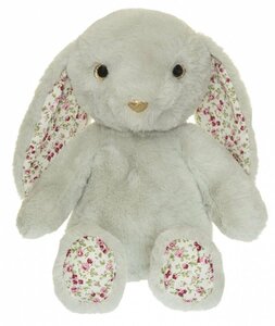 Teddykompaniet soft toy Rabbit Flora, 35cm Green Flower - Teddykompaniet