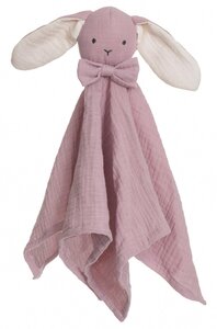 Teddykompaniet soft toy blanky Rabbit Pink, 40x40cm - Teddykompaniet