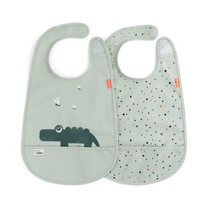 Done by Deer bib with velcro 2-pack, Deer Friends - Done by Deer