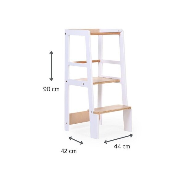 Childhome mācību tornis White Natural - Childhome