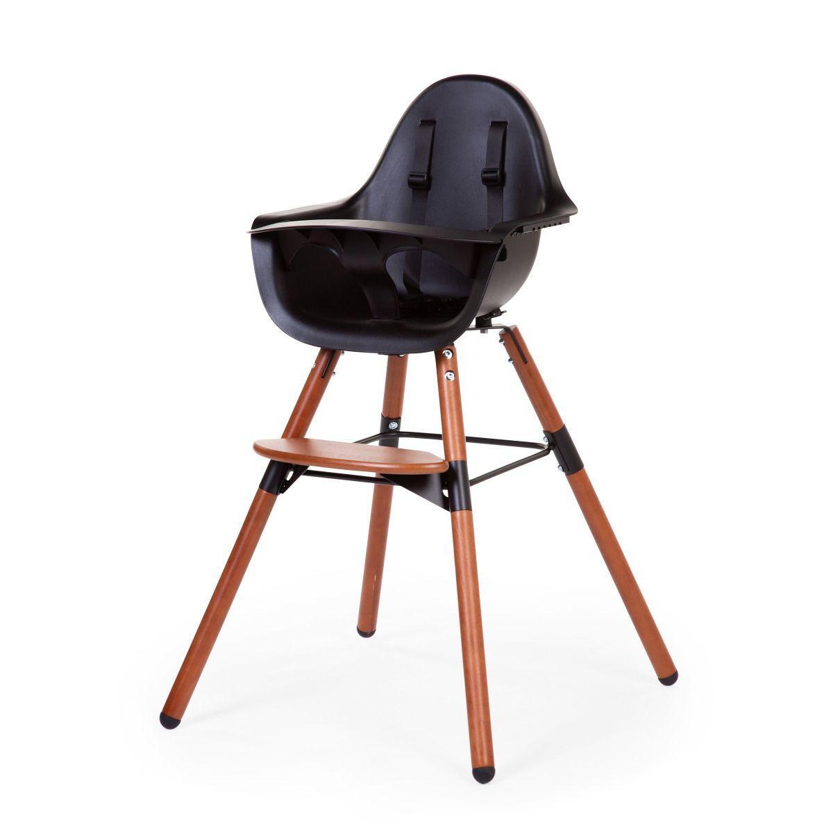 Childhome Evolu 2 chair 2in1, with bumper Nut Black
