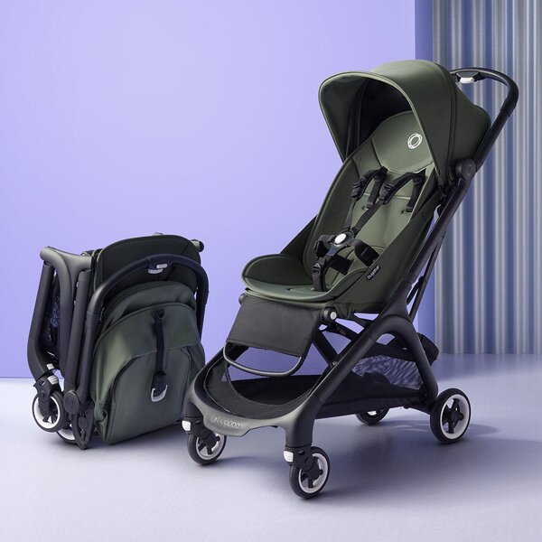 Bugaboo Butterfly pastaigu rati Black/Forest green  - Bugaboo