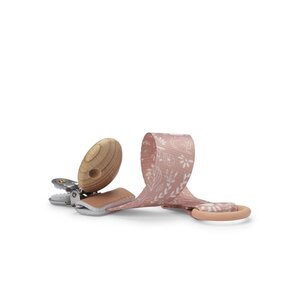 Elodie Details Pacifier Clip Wood Monkey Sunrise Pink - Elodie Details