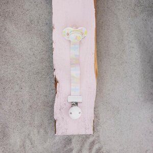 Elodie Details Pacifier Clip Wood Pastel Braids - Elodie Details