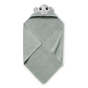 Elodie Details hooded towel 80x80cm, Pebble Green - Elodie Details