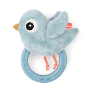 Done by Deer sensory rattle with teether Birdee Blue - Done by Deer