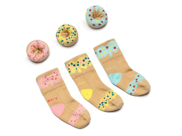 Dooky zeķes Donut Tutti frutti (3 gab.) - Dooky