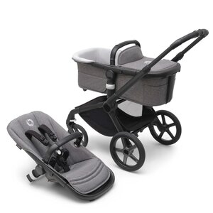 Bugaboo Fox 5 frame Black and style set Grey Melange - Bugaboo