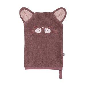 Pippi Organic Wash Cloth Rose Brown - BabyOno