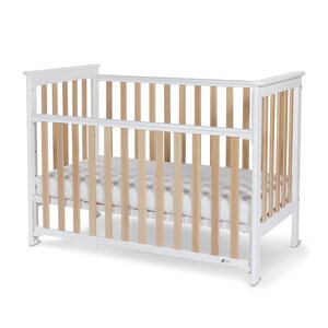 Nordbaby Dropside Cot Leolia 60x120 White/Natural - Nordbaby