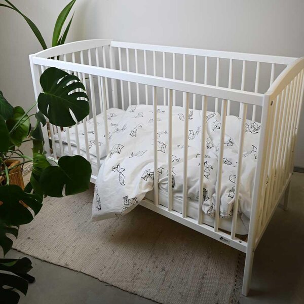 Nordbaby cot bed 60x120cm, Lassio White - Nordbaby