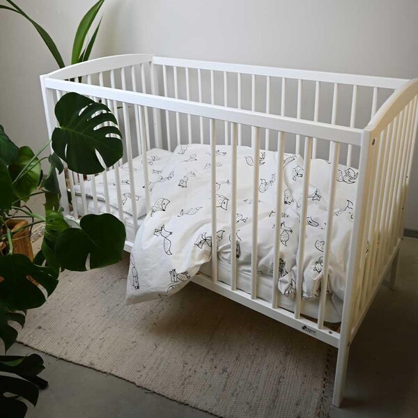 Nordbaby Cot Lassio 60x120 White - Nordbaby