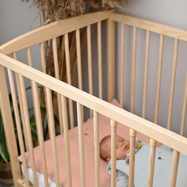 Nordbaby Cot Lassio 60x120 Natural Pine - Nordbaby