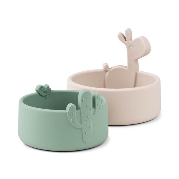 Done by Deer Silicone bowl set 2 pcs Lalee  - Done by Deer