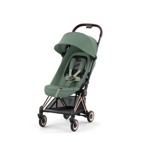 Cybex Coya vežimėlis Leaf Green, rose gold važiuoklė - Cybex