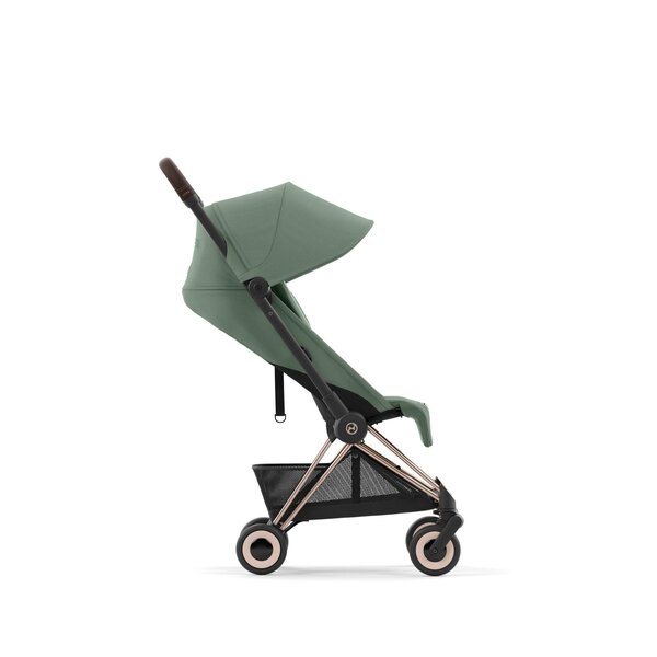 Cybex Coya vežimėlis Leaf Green, rose gold važiuoklė - Cybex