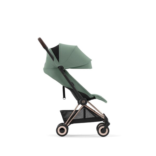 Cybex Coya kergkäru Leaf Green, rosegold raamiga - Cybex