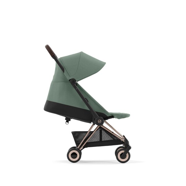 Cybex Coya vežimėlis Leaf Green, rose gold važiuoklė - Cybex